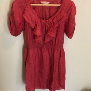 Rebecca Taylor silk coral dress